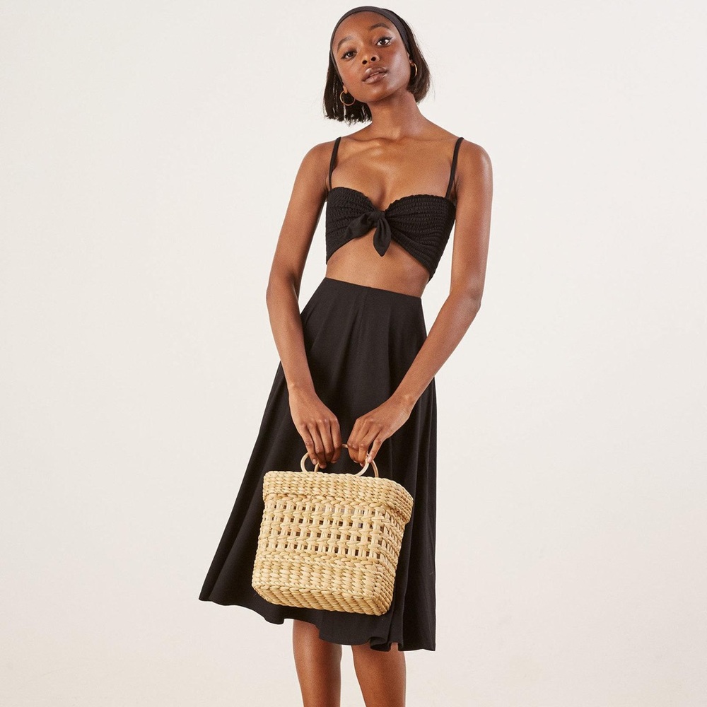 Reformation Hart Black Two Piece
